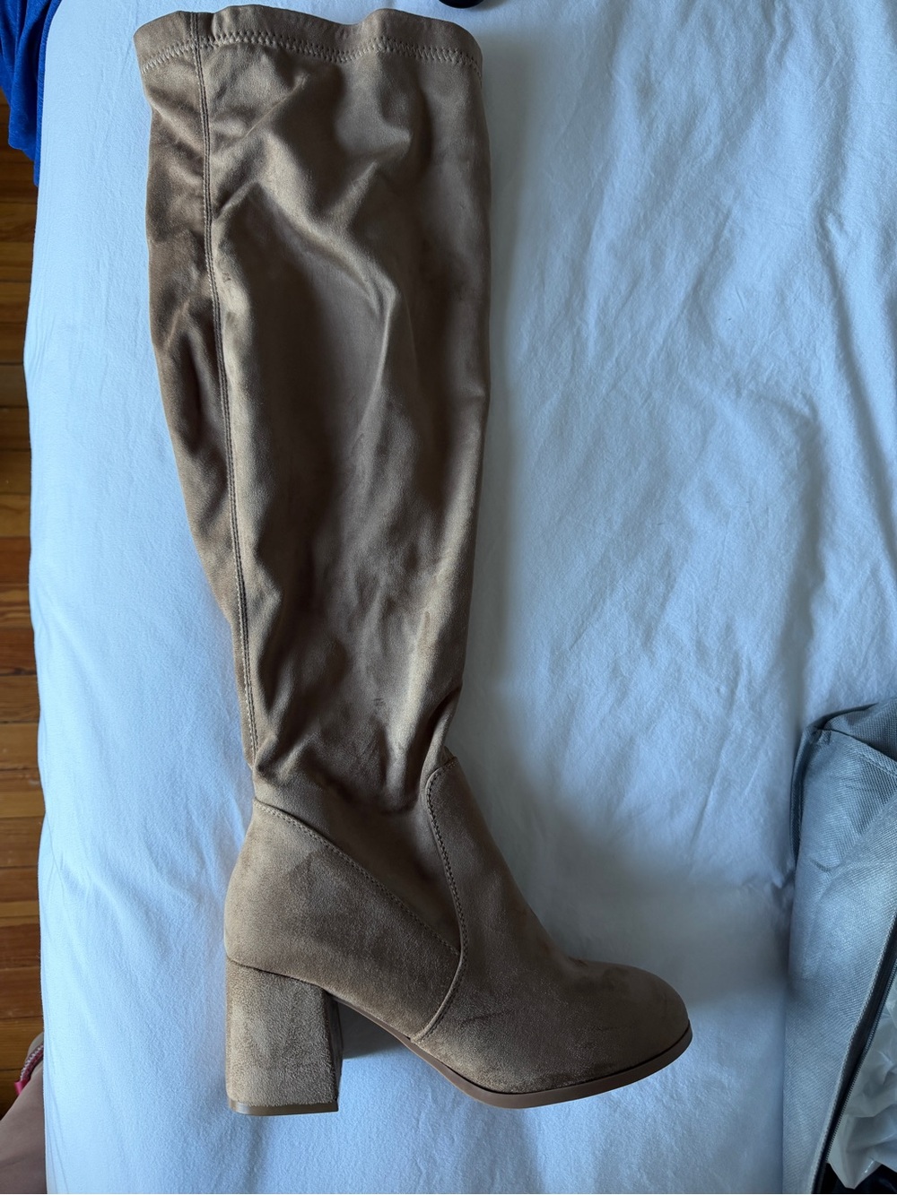 8WW Torrid Over Knee faux Suede Block Heel Boots